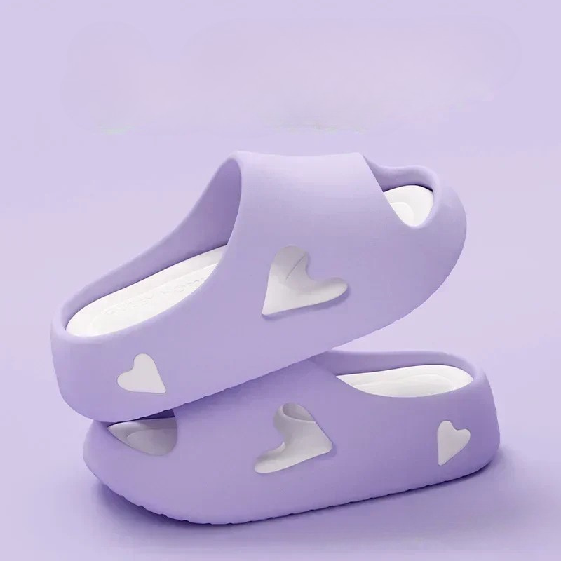 MODEGEIST Damen Flip-Flops Herz-Design EVA-Sohle Komfort