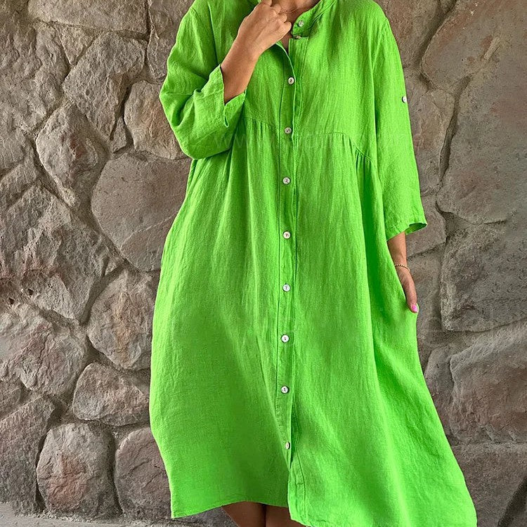 MODEGEIST Damen Midi-Kleid Abendkleid fließend klassisch elegant
