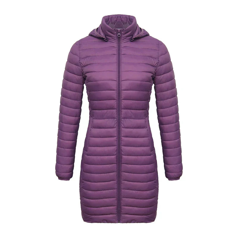 ModeGeist | Slim Fit Abnehmbare Kapuze Reißverschluss Baumwolle Winterjacke