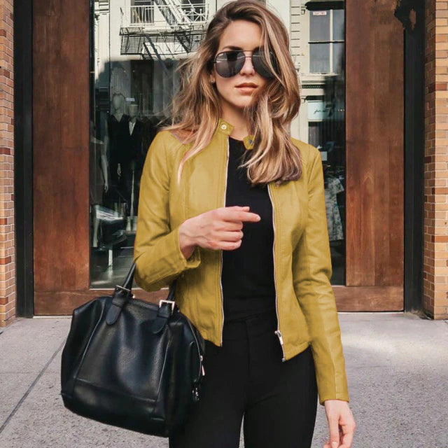 ModeGeist | Elegante Lederjacke - Zeitloser Stil