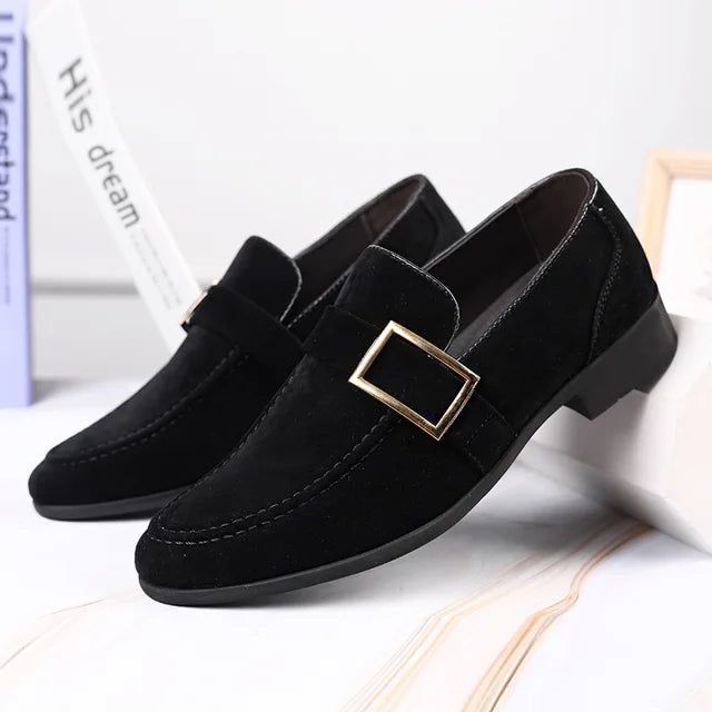 Schwarze Herren Lederschuhe von LuxusMann