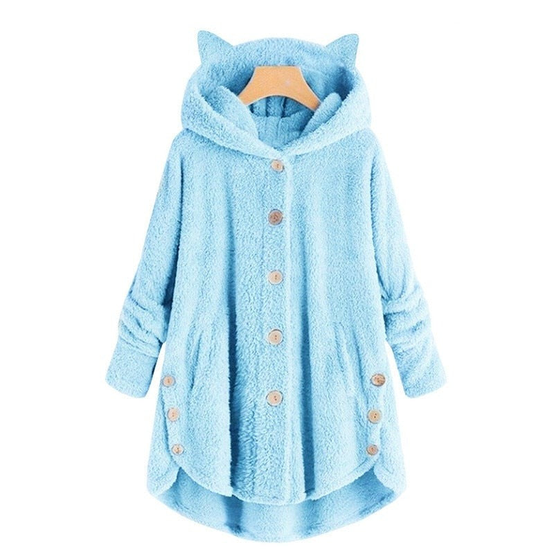 ModeGeist | Plüsch Gefütterte Katzenjacke