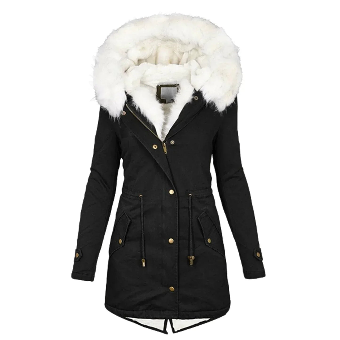 ModeGeist | Winterjacke mit Kapuze - Langarm