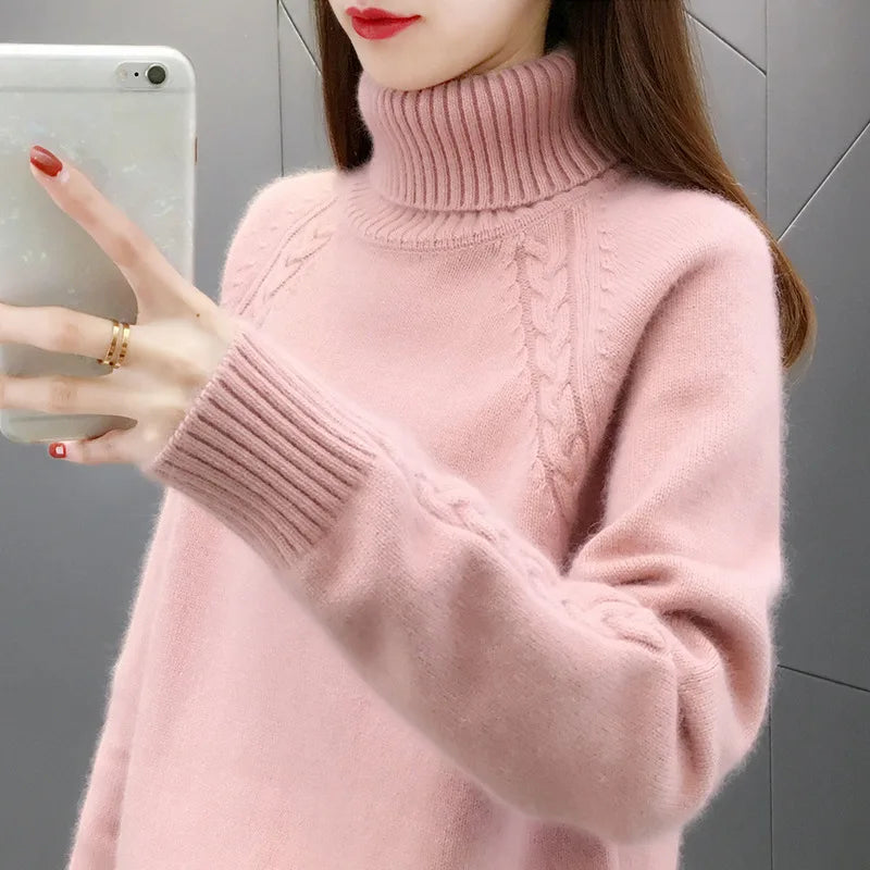 ModeGeist | Klassischer Rollkragenpullover Wollmischung Warm und Stilvoll