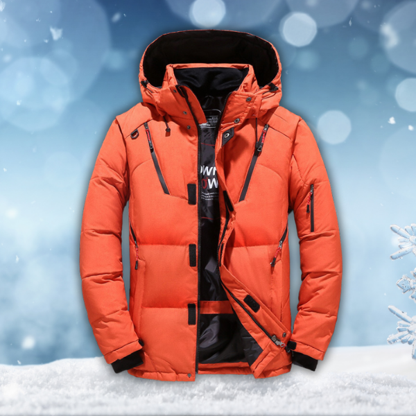 Männer-Steppjacke mit Kapuze