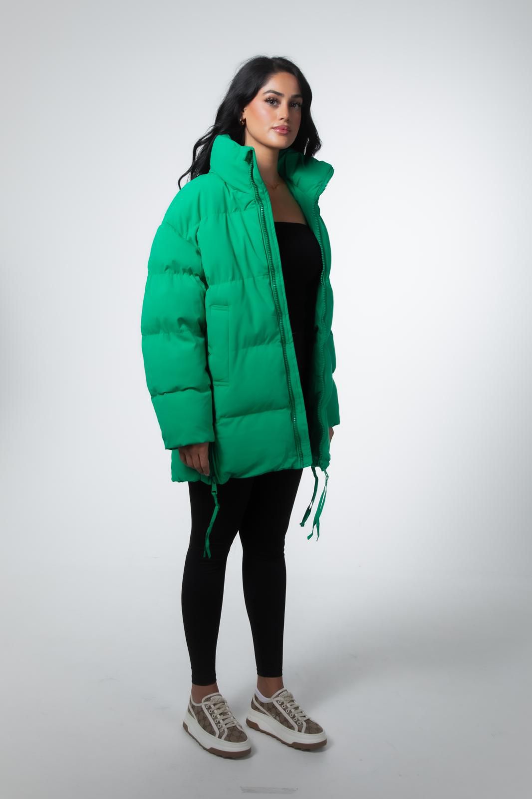 ModeGeist | Jacke Schwarz / Grün