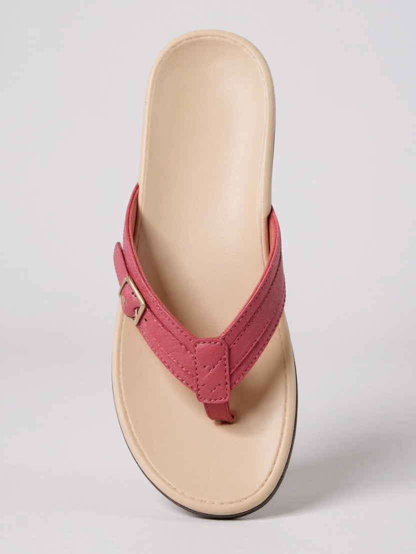 MODEGEIST Damen Zehentrenner Gepolstert Leicht Sommer-Sandalen