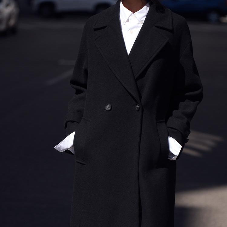 ModeGeist | Trenchcoat - Wollmischung - Oversized Fit - Doppelt gefertigt - Klassisches Design