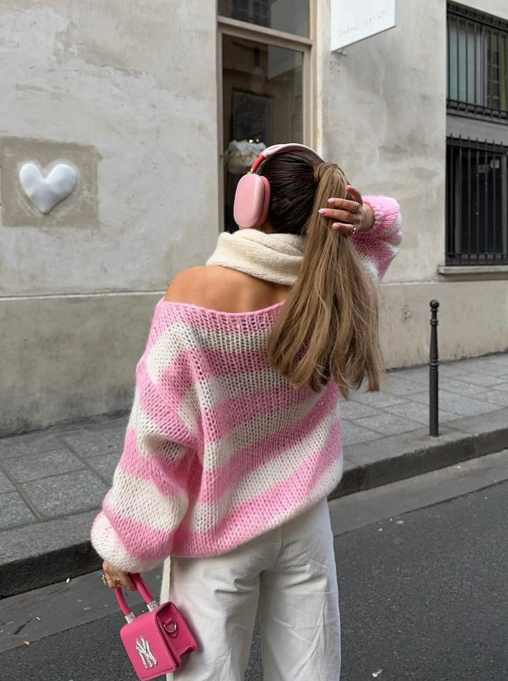 ModeGeist | Gestreifter Strickpullover Weich und Bequem Perfekt für Den Alltag