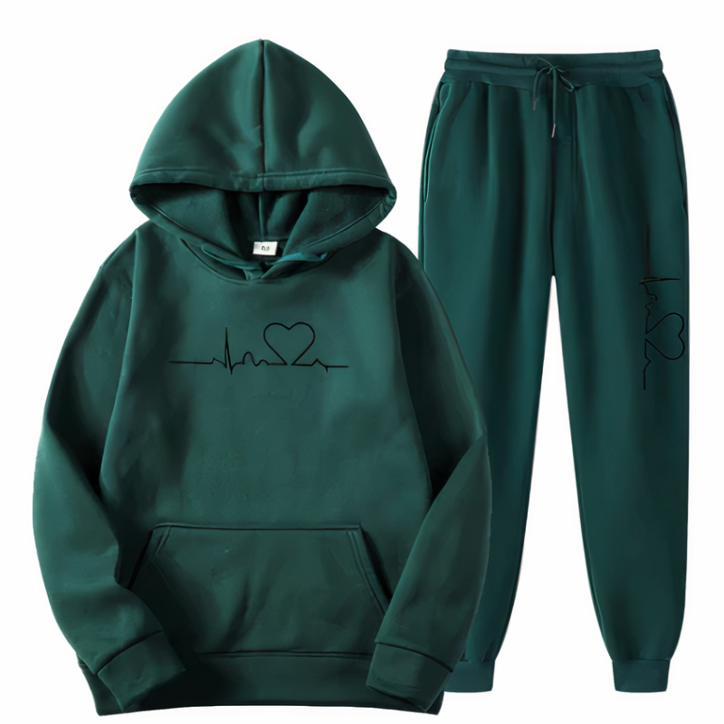 Isla Damen Kapuzenpullover und Hose Set