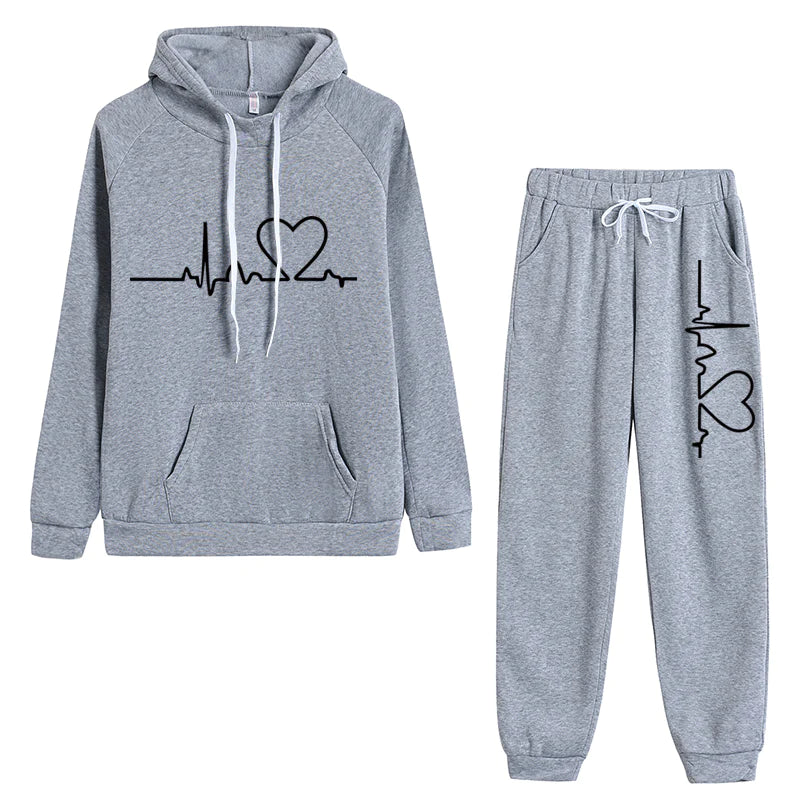 Isla Damen Kapuzenpullover und Hose Set