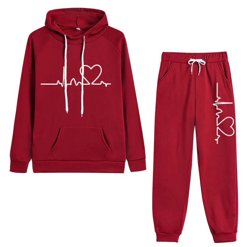 Isla Damen Kapuzenpullover und Hose Set