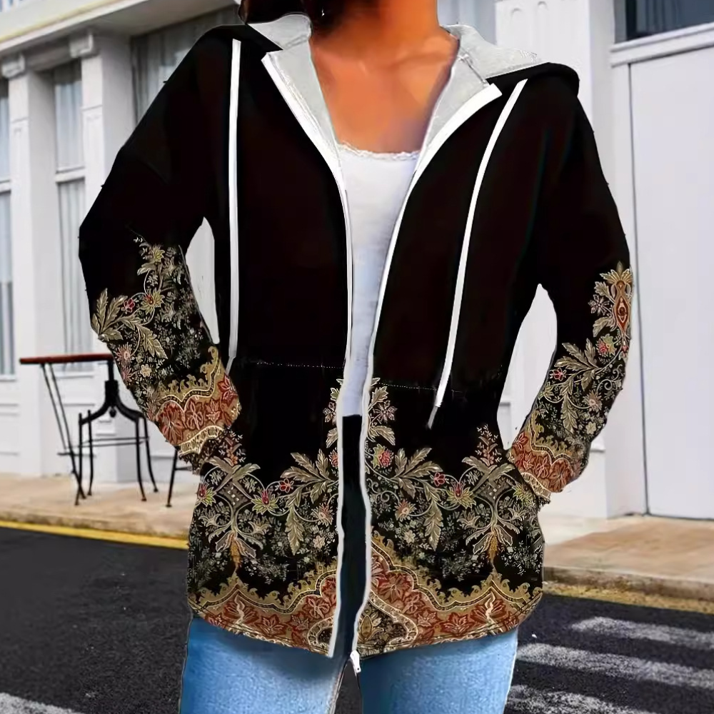 ModeGeist | Frau Herbstjacke mit Kapuze