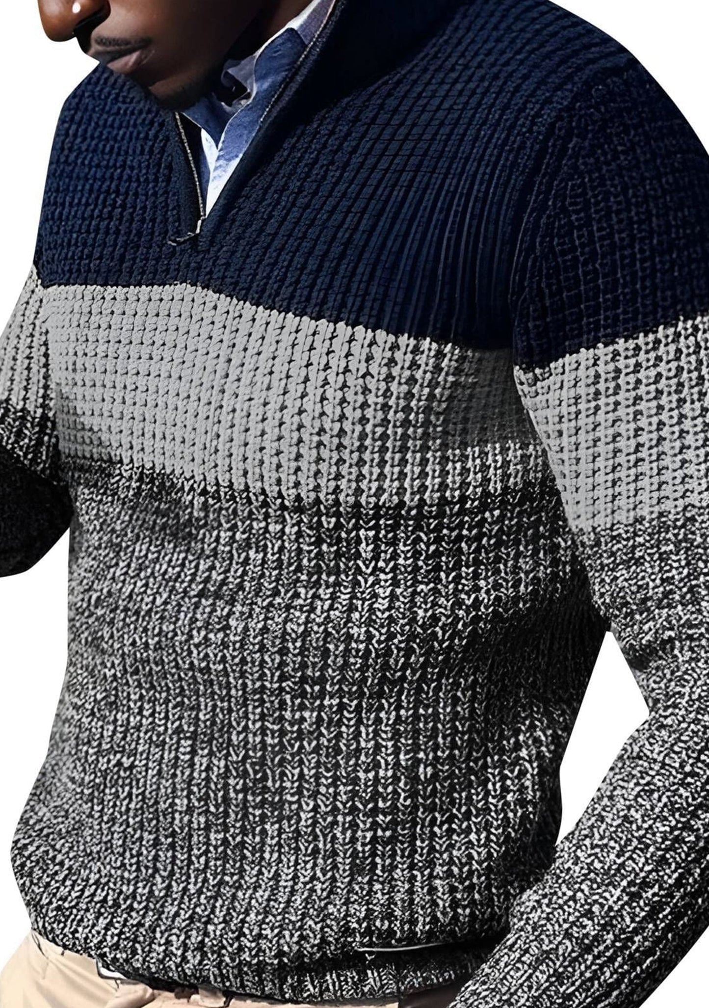 Ignatius Men's Color Block Sweater