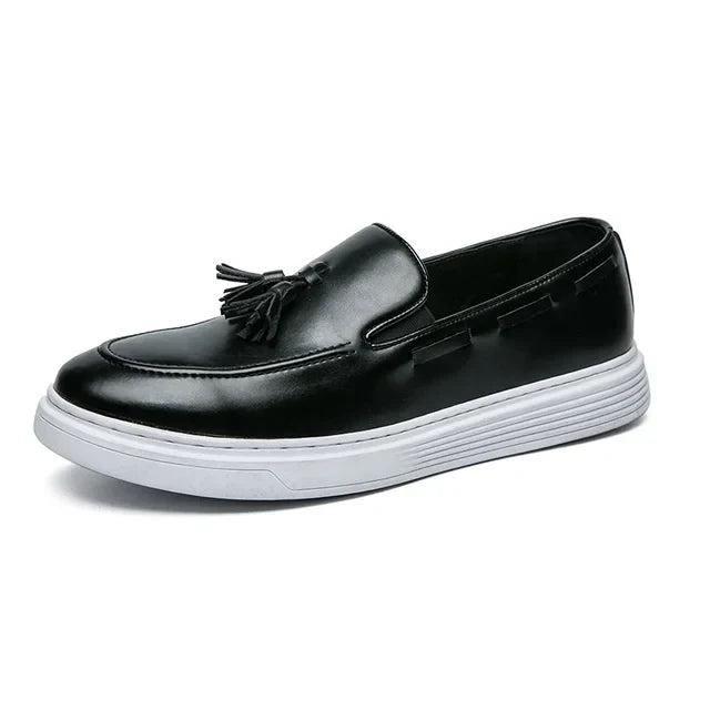 Italienische Herren-Slipper aus Luxusleder mit Quaste