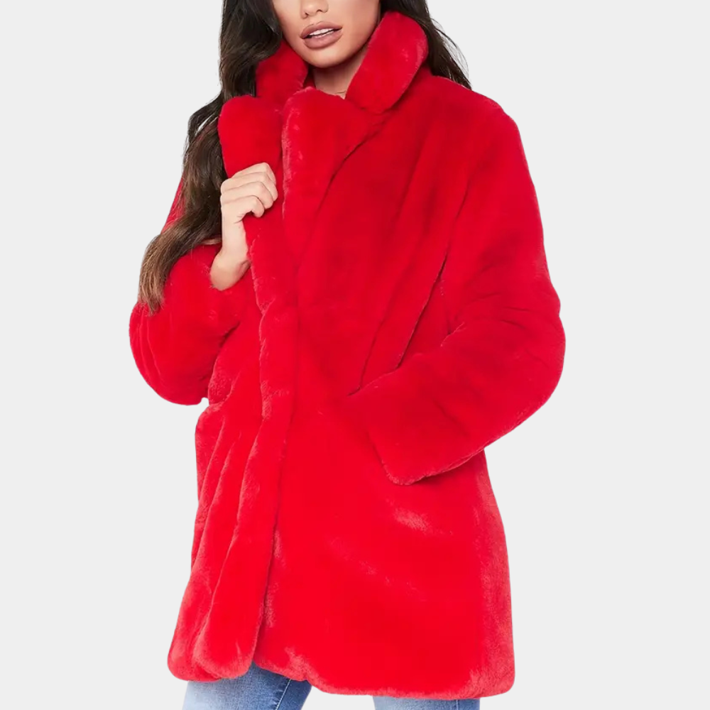 ModeGeist | Eleganter Winterplüschmantel für Damen