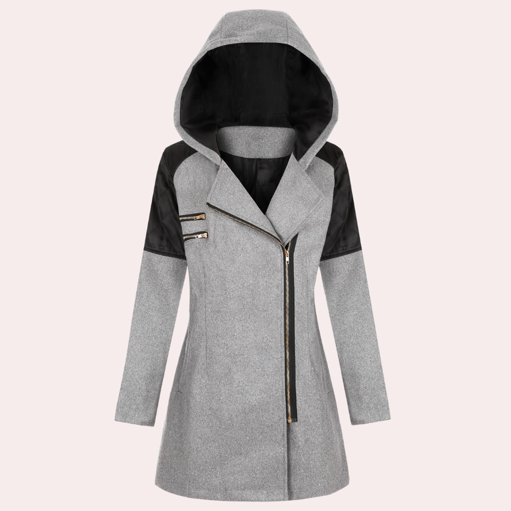 ModeGeist | Trendiger Wintermantel mit Kapuze für Damen