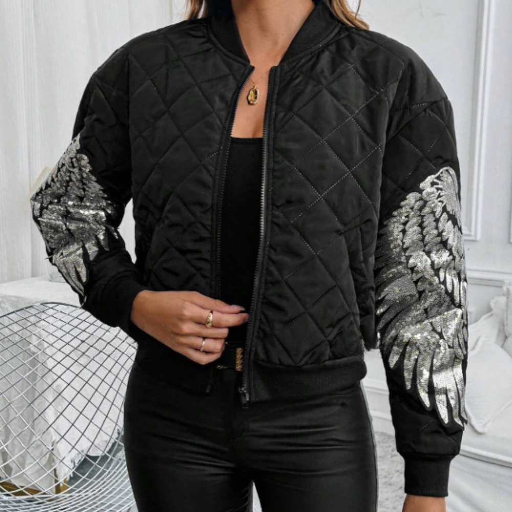 ModeGeist | Moderne Herbstjacke mit Reißverschluss für Damen