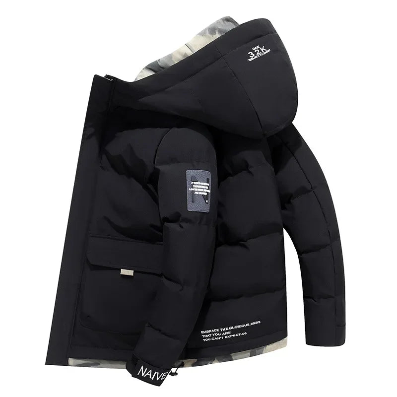 ModeGeist | Wattierte Jacke mit Kapuze