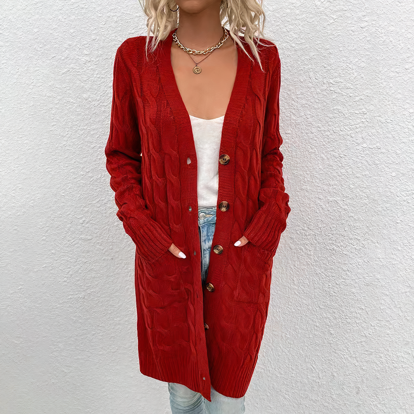 Lange Strickjacke von Journee