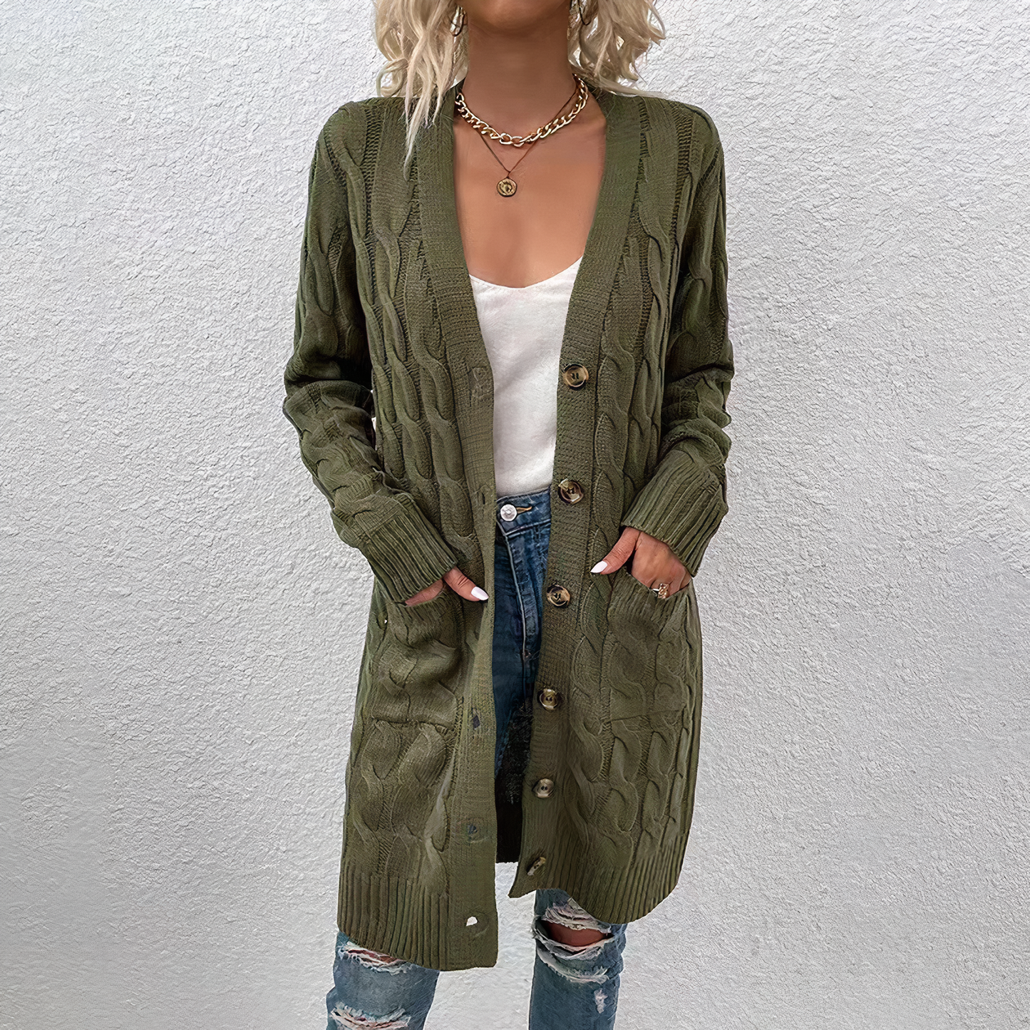 Lange Strickjacke von Journee