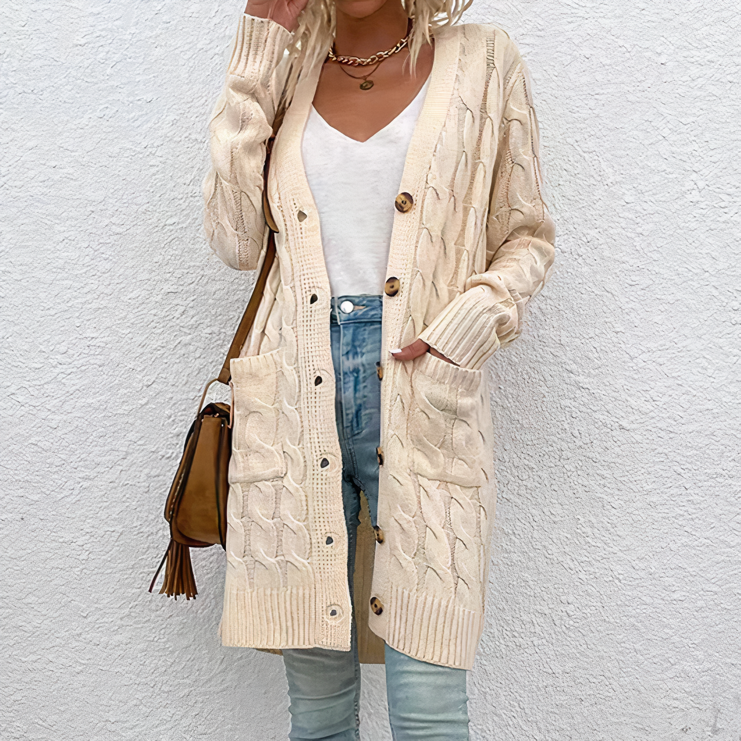 Lange Strickjacke von Journee