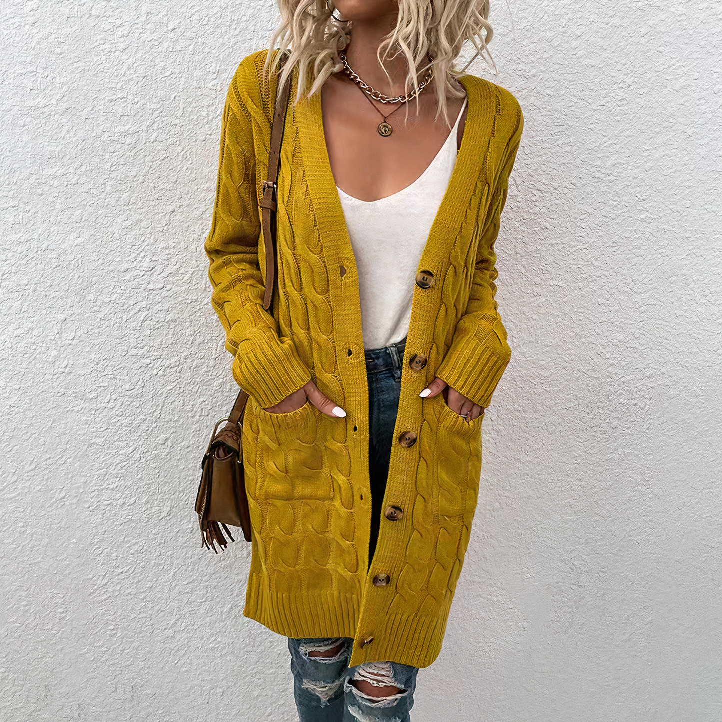 Lange Strickjacke von Journee