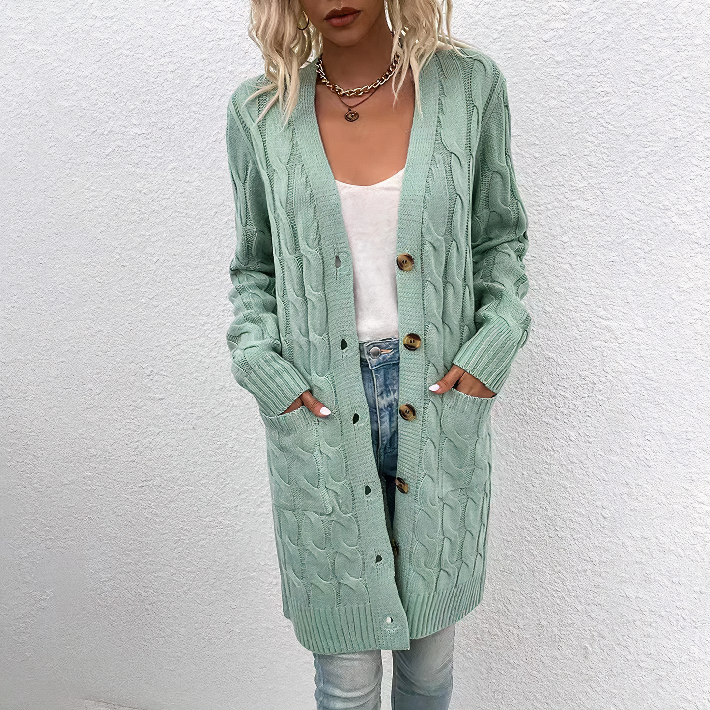 Lange Strickjacke von Journee