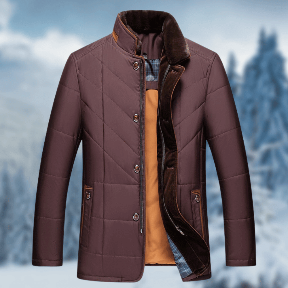 ModeGeist | Lange Winter Steppjacke – Brett