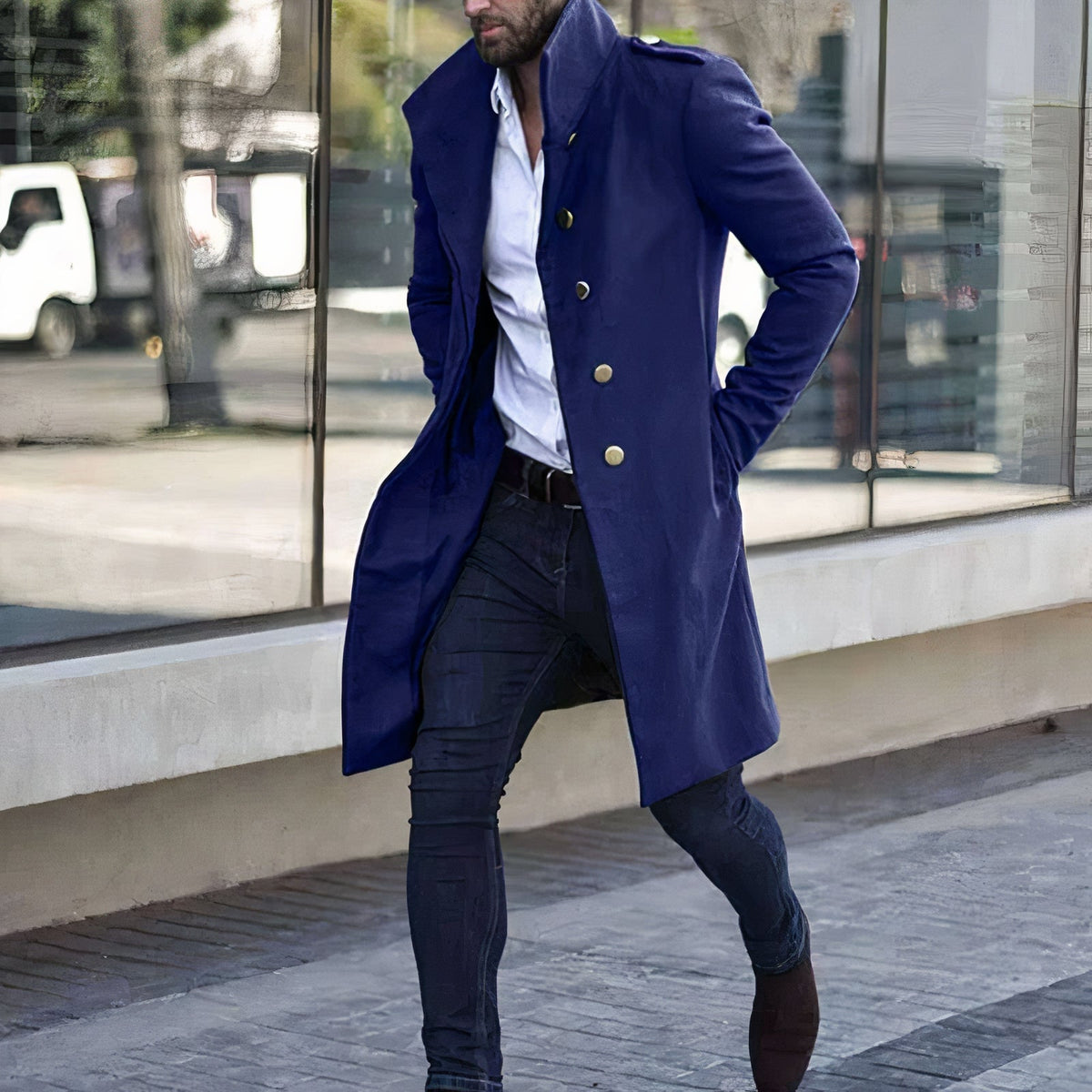 Mäntel für Herren - Moderner Trenchcoat