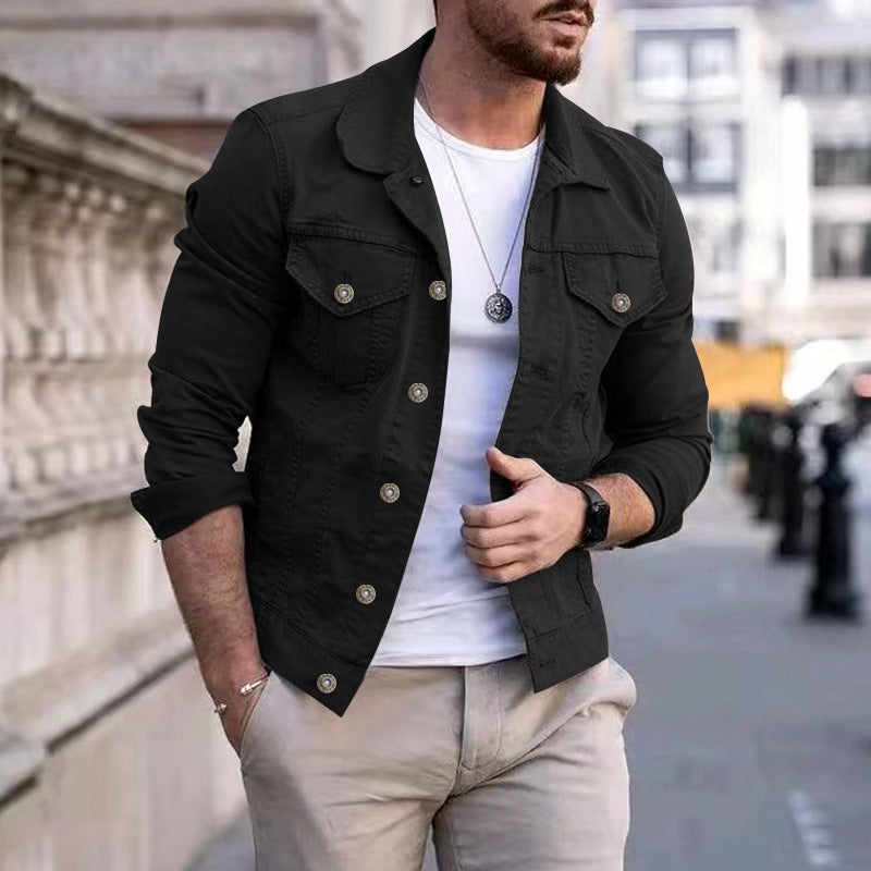 Klassische Herren-Denimjacke im zeitlosen Design - Timur