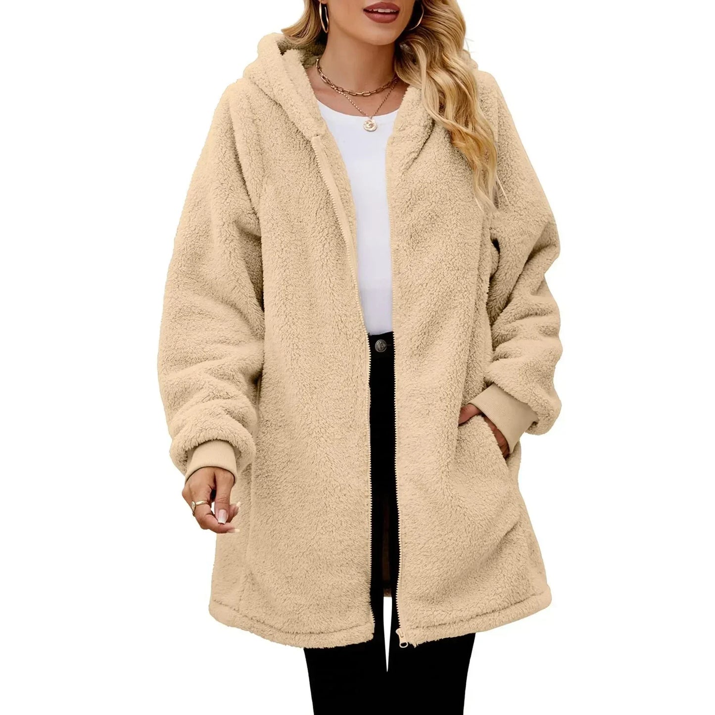Kuscheliger Teddymantel für Damen – Karlie
