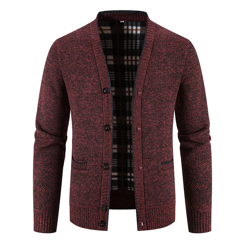 Gestrickte Pulloverjacke mit Tasche – Modell Kevin