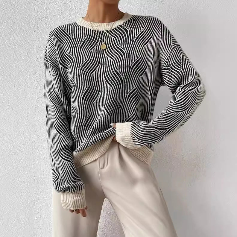 Rollkragenpullover für Damen aus warmer Strickqualität