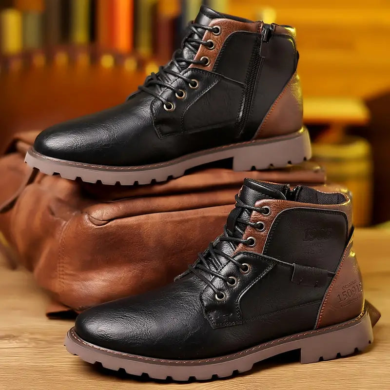 Kylo Lederstiefel mit Reißverschluss
