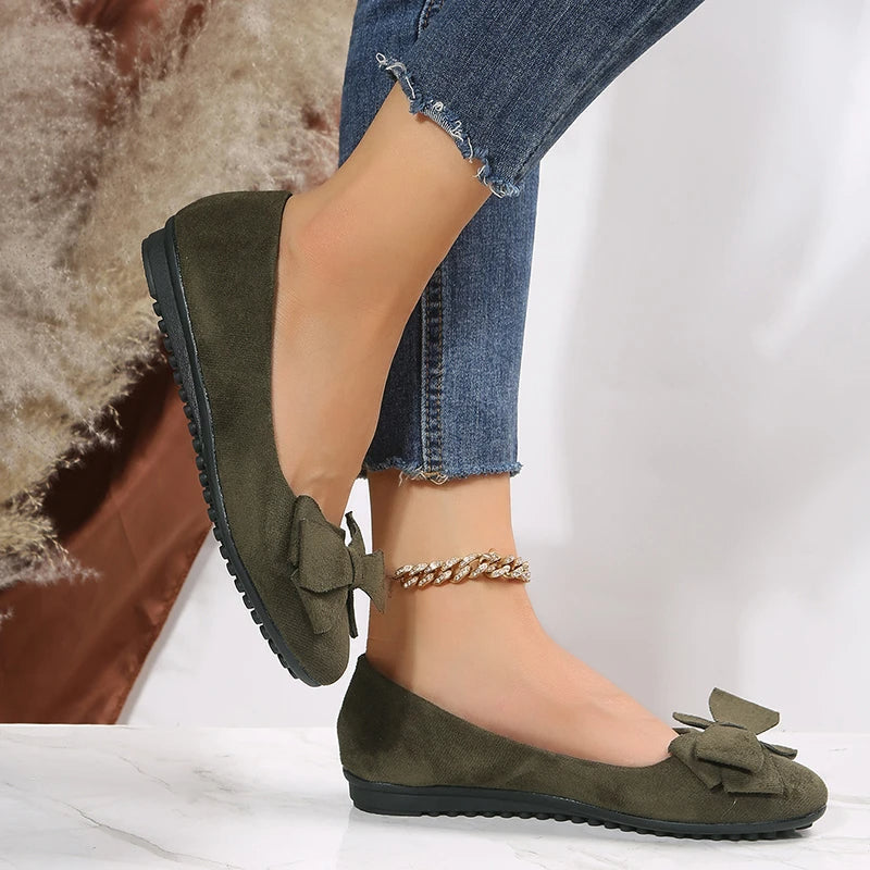 Komfortable flache Karena Schuhe
