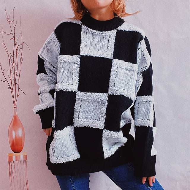 ModeGeist | Patchwork Freizeitpullover