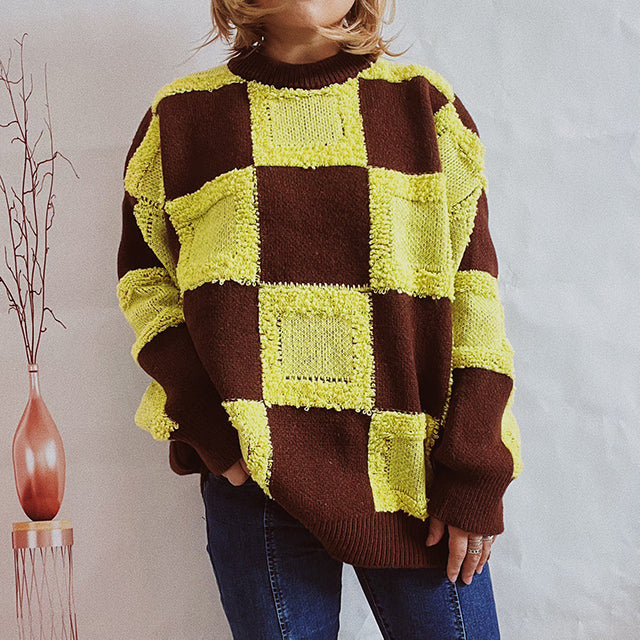 ModeGeist | Patchwork Freizeitpullover