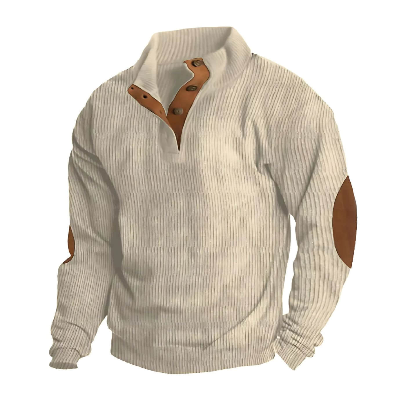 Fudus Retro-Style Corduroy Sweatshirt