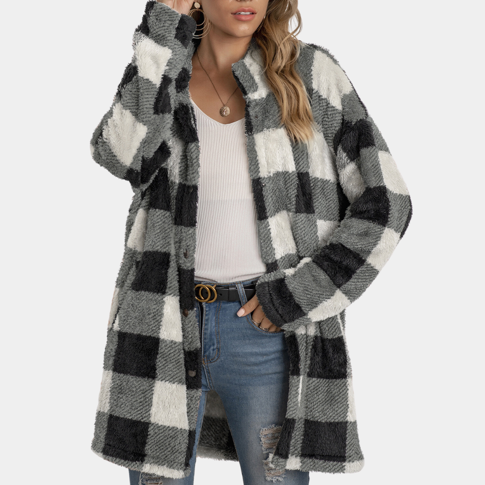 ModeGeist | Eleganter Karotrenner für Damen für die Wintersaison