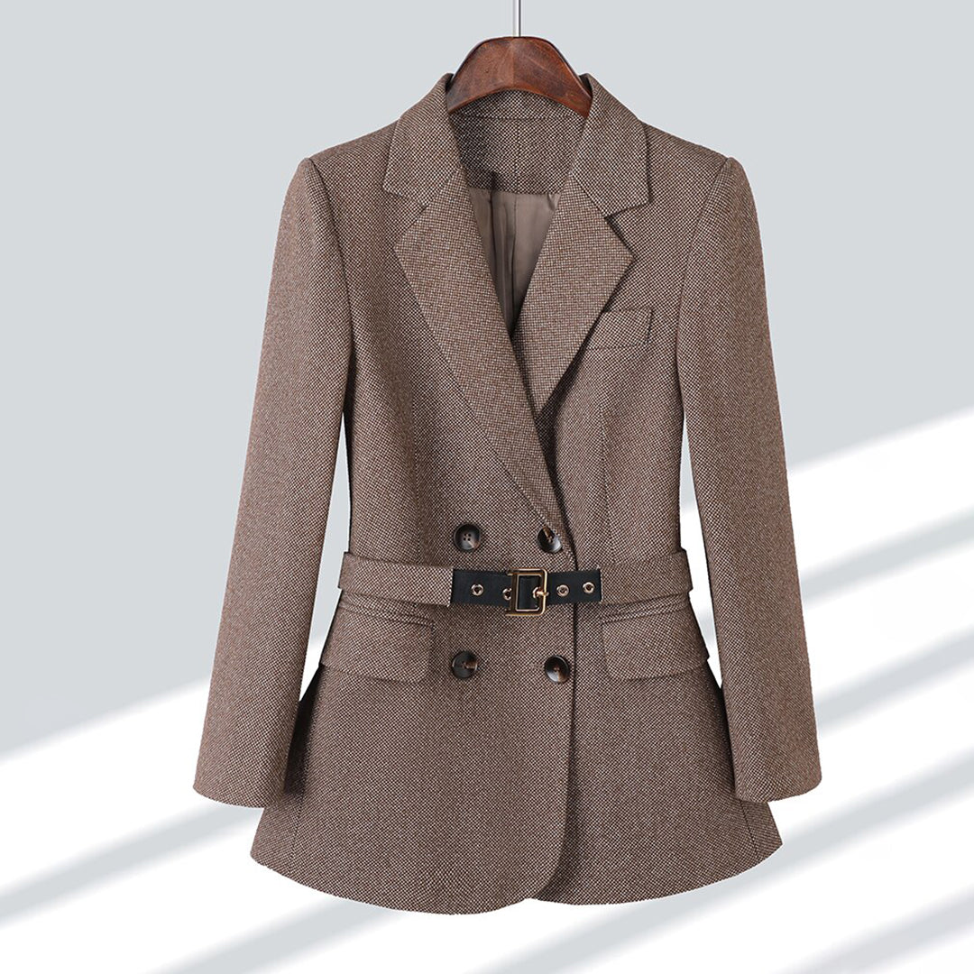 ModeGeist | Eleganter Frauenblazer mit Schicker und Bequemer Gürtelfunktion