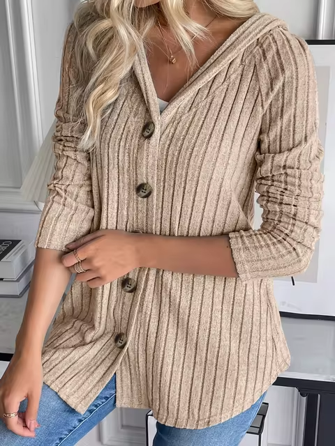 Elegantes Kapuzenpullover mit Taillierung von Fudus