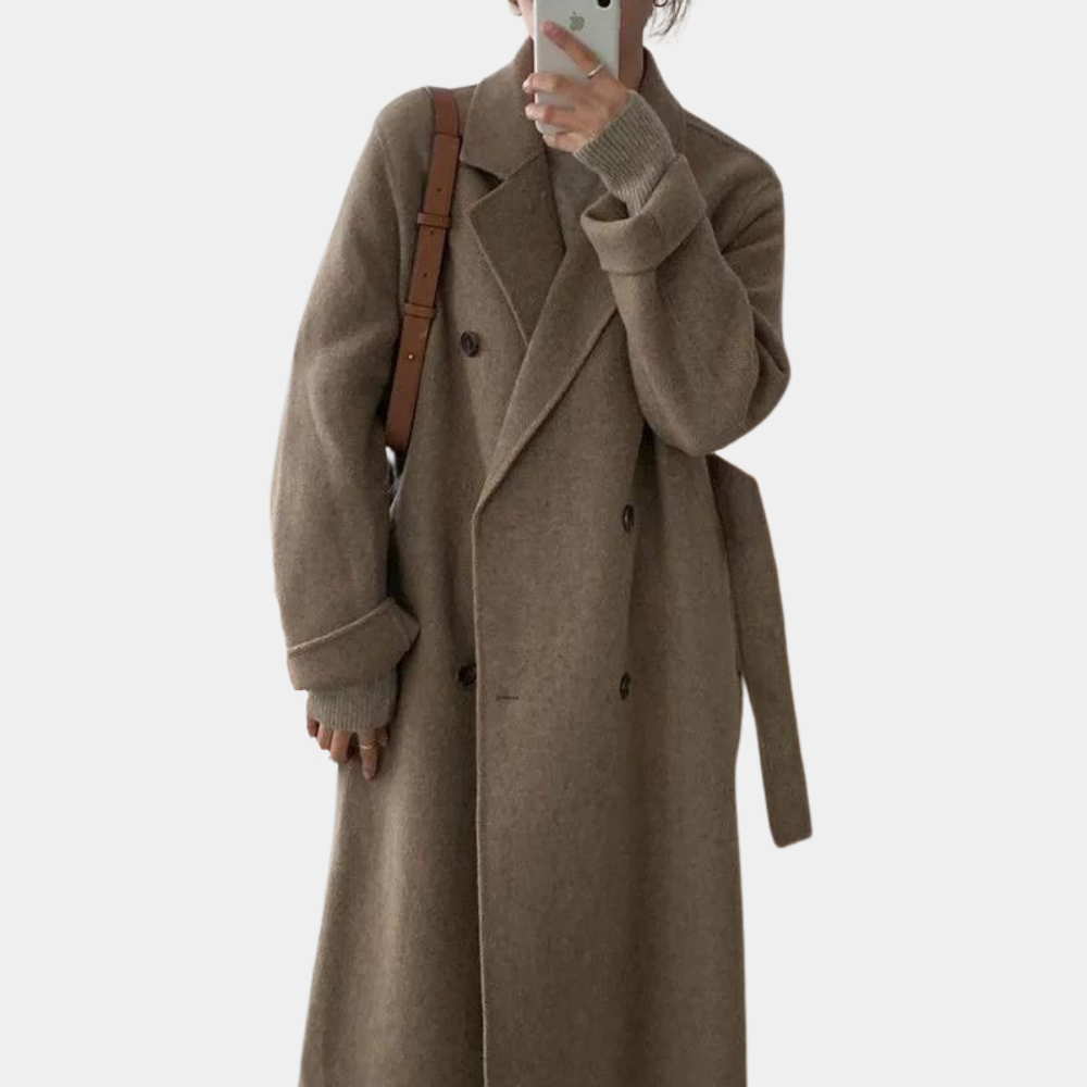 ModeGeist | doppeltknöpfiger Wintermantel für Frauen