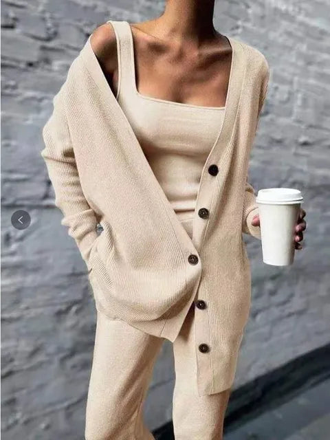 Damen Strickset Emily: Drei Teile