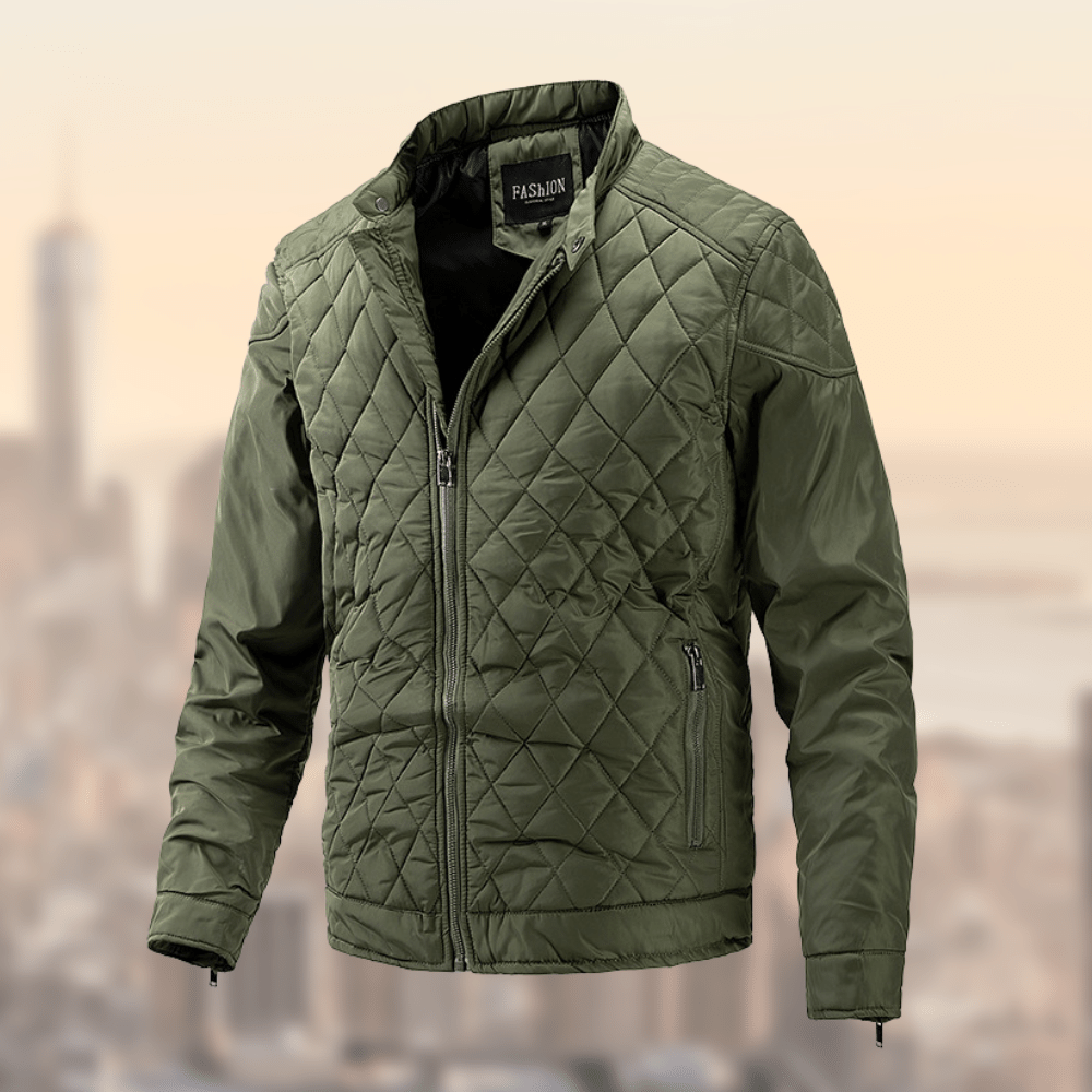 Herrenjacke mit Diamant-Steppung