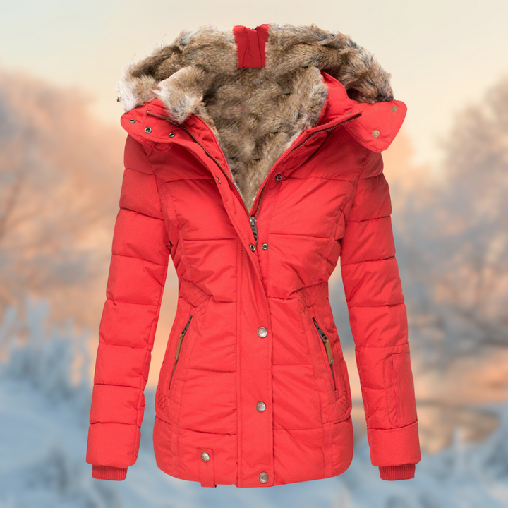ModeGeist | Wattierte Jacke mit Warmem Plüschfutter für Kalte Tage