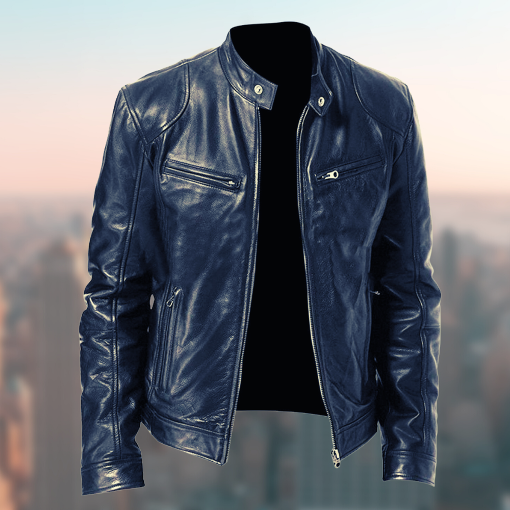 Männer Lederjacke Geoff - Modernes Design