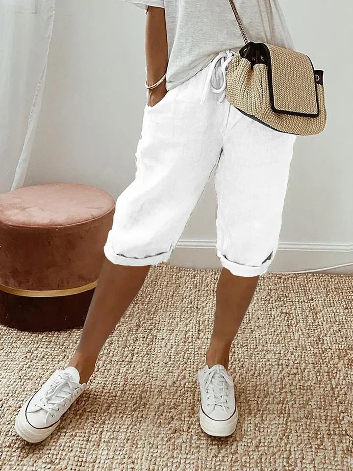 Baumwoll-Leinen Shorts für Damen von Adriada