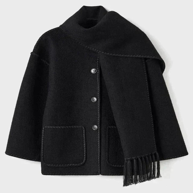 ModeGeist | Damen-Apparatsjacke mit Schickem und Komfortablem Schal