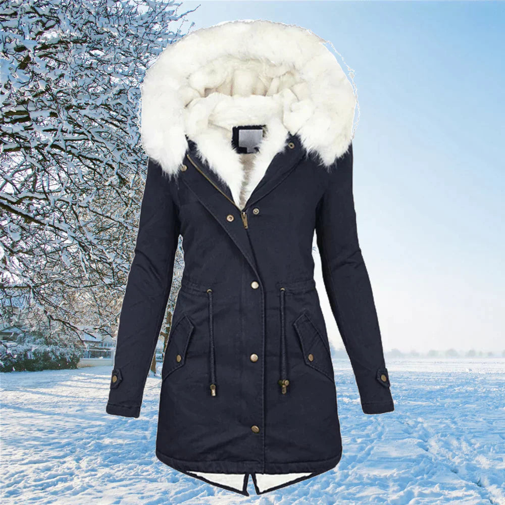ModeGeist | Winter Fellfutter Parka Jacke für Frauen